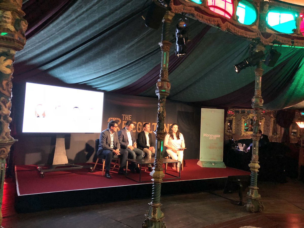 BBVASpark's tweet photo. .@marisolmenendez with @CheckitBancario, @getPayKey and @SPINANALYTICS1 debating about the challenges and opportunities for #startups working with big companies #M2020EU https://t.co/gICKEOAOKx