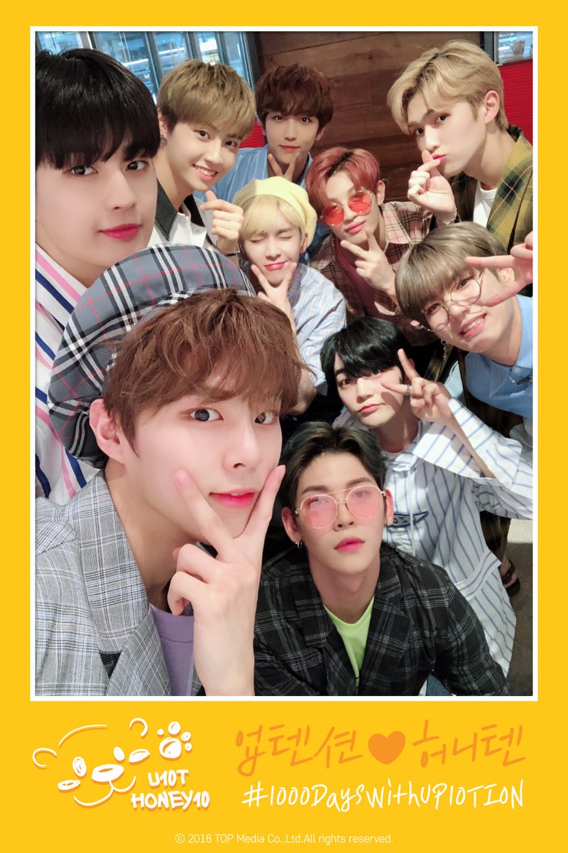 [#업텐션] 데뷔 1000일을 축하합니다🎉

#1000DaysWithUP10TION
#업텐션_허니텐_1000일_되는_날💛