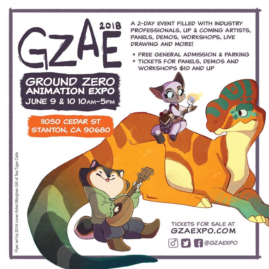 Hey guys! Join me this weekend at Ground Zero Animation Expo! I'll be there Saturday and Sunday selling artwork. Hope to see you there! 