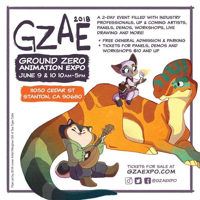 Hey guys! Join me this weekend at Ground Zero Animation Expo! I'll be there Saturday and Sunday selling artwork. Hope to see you there! 