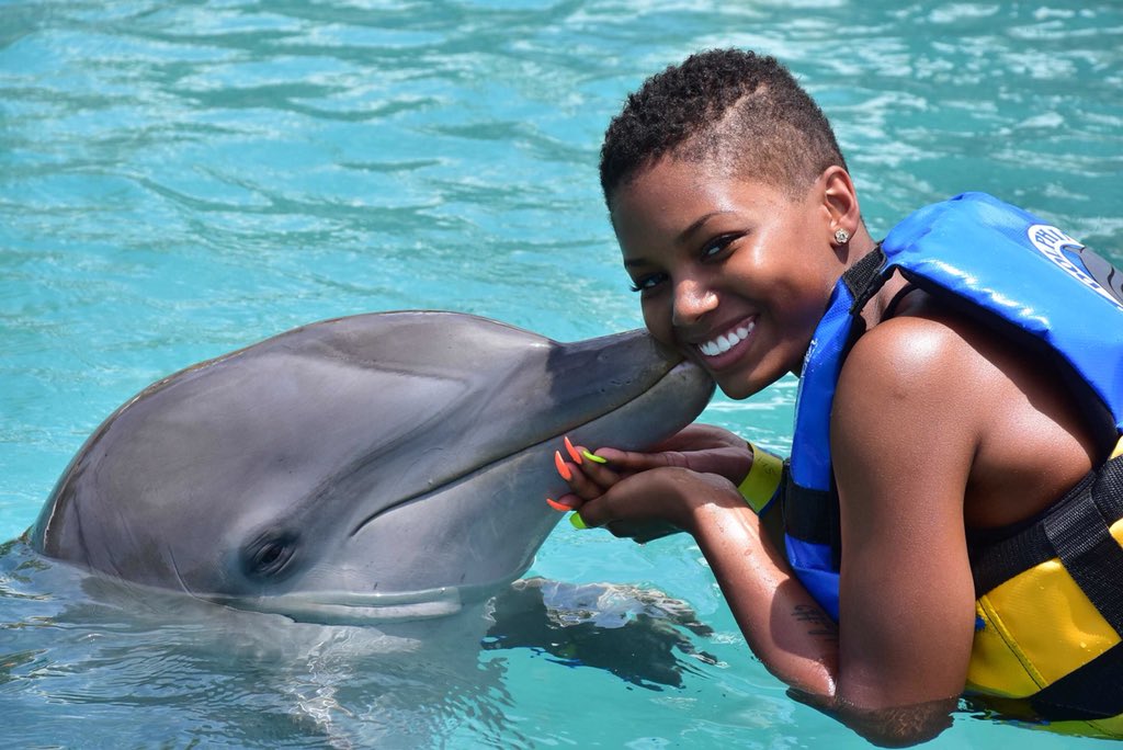 SvnnyD33's tweet photo. now that I’m back from the Islands.. everybody meet my dolphin Richy🐬💦 https://t.co/1tKVaj052L
