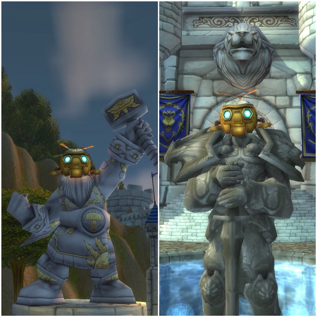 gnomie4life's tweet photo. Gnomething to see here, just tinkering around in my new toy. Thanks dad! #Mimironshead #Warcraft #gnomie4life #forGNOMEREGAN!!! https://t.co/xc3XeBn7fa