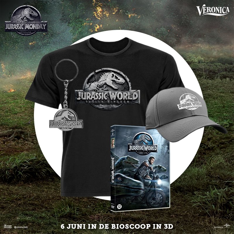 Je maakt NU kans op een prijzenpakket van Jurassic World: Fallen Kingdom bestaande uit 2 bioscooptickets, t-shirt, cap, sleutelhanger en de dvd van Jurassic World (2015). 🦕 bit.ly/2xFJIve
