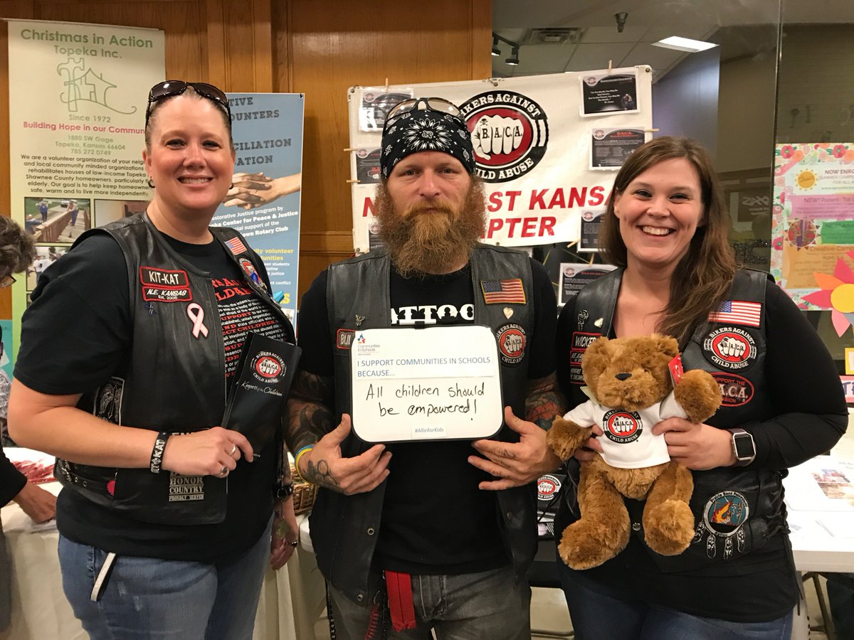 SparkWheelInc's tweet photo. Bikers Against Child Abuse support @CISMidAmerica! #TopekaGives @Topeka_cf https://t.co/EBrDDrKs3B