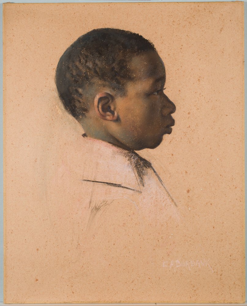 theDavisMuseum's tweet photo. "A Portrait of a Young Black Boy" is the Davis Museum’s first acquisition of a work by E.A. Burbank. Click on the link below to read more about this wonderful new addition to our collection. #mydavis #daviscollection https://t.co/6WBCCnwiQO https://t.co/vcgdbCHocd