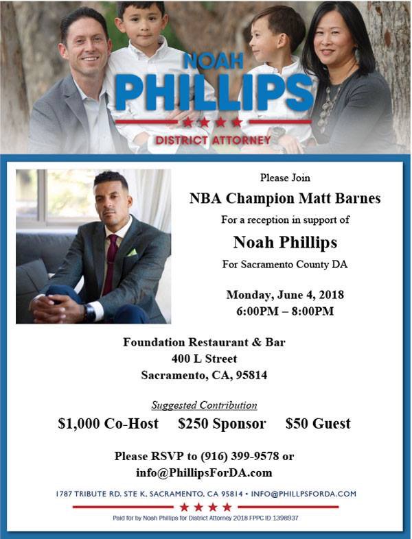 PhillipsforDA's tweet photo. Join me this evening for a reception hosted by #NBA Champion Matt Barnes at the Foundation Restaurant &amp; Bar From 6-8pm. #JusticeForAll https://t.co/4mYRueUuNv
