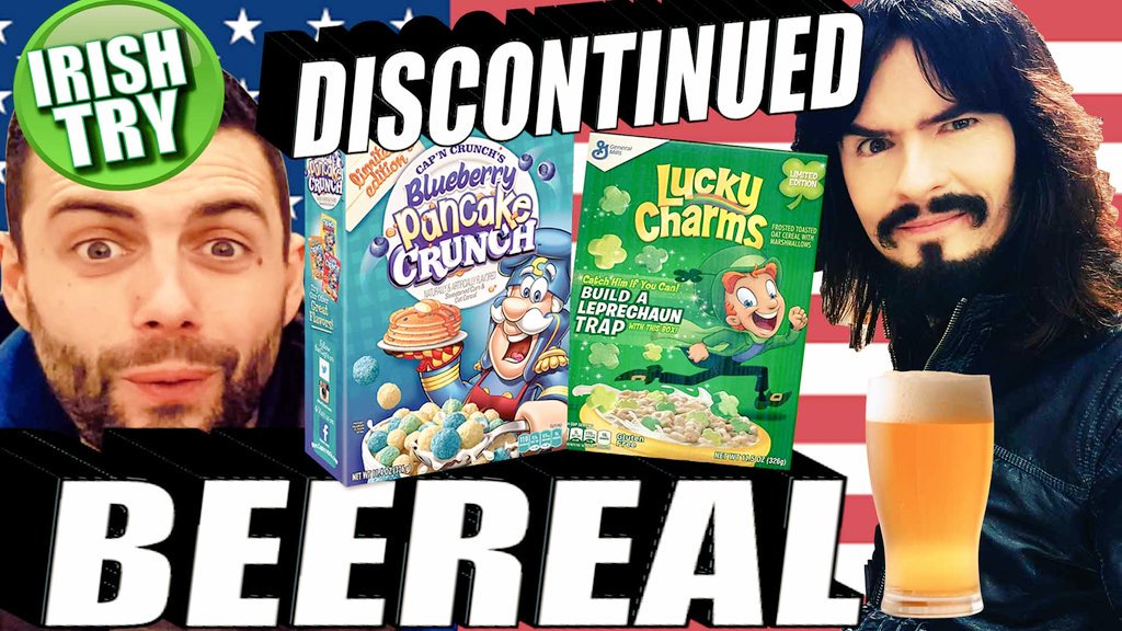 AreYaHavingThat's tweet photo. NEW VIDEO!! Irish People Try 'Discontinued' American Breakfast Cereals + Beer!! = 'BEEREAL'
โWatch & Share!!
https://t.co/NBla9N8Xya
@sharpy0077 @SirLisaLevi ๐ #Beereal #Cereal #Beer #America #Irish #Ireland #IrishTry #Taste #Funny #MondayMotivation ๐บ https://t.co/JBrlAR8ooO