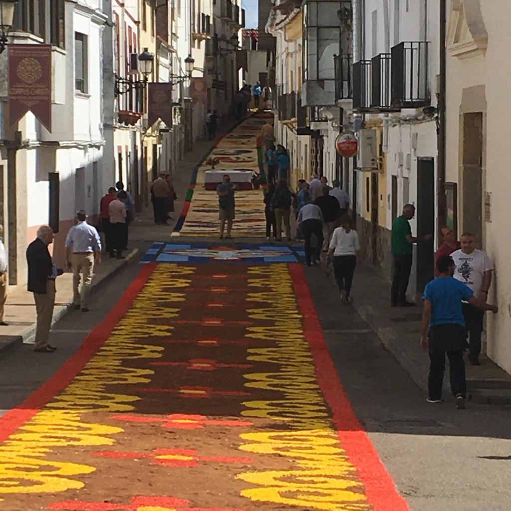 CorchoExtrem's tweet photo. Alfombras de Corcho de colores, en Extremadura!!!!! https://t.co/n1qAQMlK2j