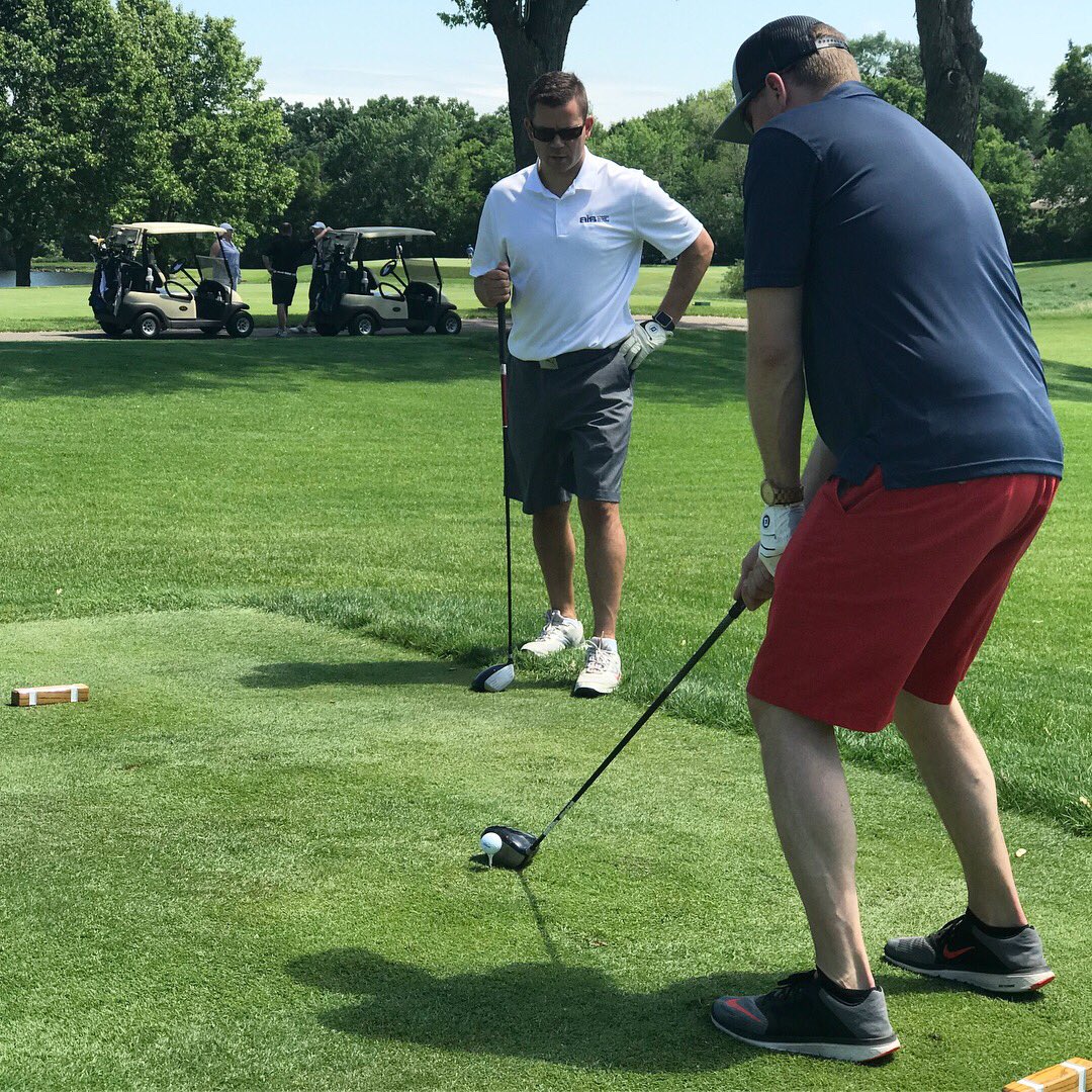 AISMinnesota's tweet photo. #Golfing for a great cause today!
For over 20 years, the #EagleShoot has provided necessary funding to support the athletic &amp; co-curricular programs at #TotinoGrace. We’re hoping for a hole-in-one! ⛳️
#aisminnesota #ais #totinogracehighschool #midlandhills #fundraisingevent https://t.co/4GollIkvzN