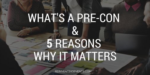 Why bother having a pre-con? It gets your #EventVendors 🙋 + #EventVenue 🙋 + #team 🙋 together in one place to work out final details. Click to learn more! 👉 bit.ly/whatsaprecon #EventProfs #PreCon #Conferences