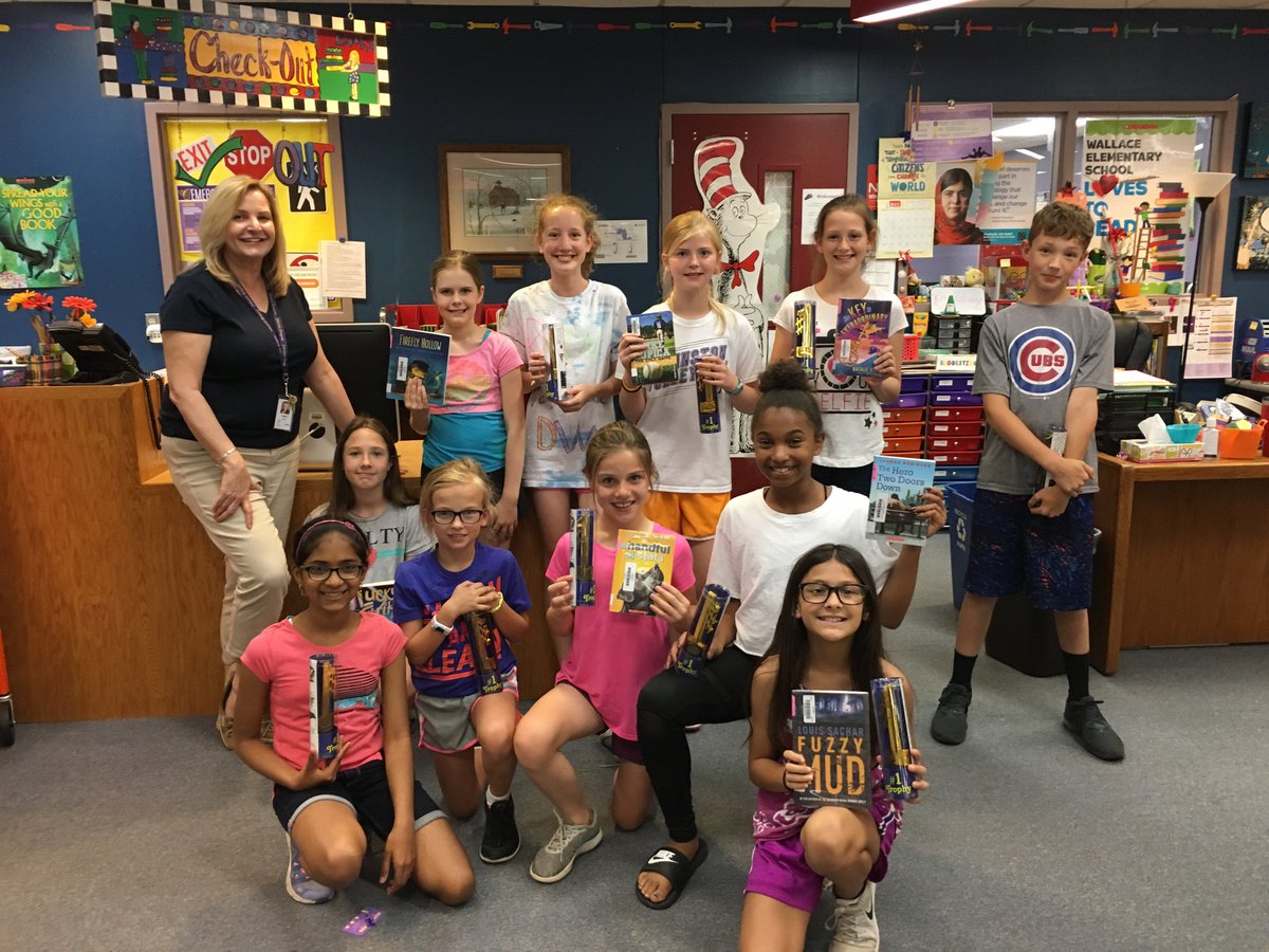 WAE_LMC's tweet photo. Celebration party for students who read ALL of the Iowa Children’s Choice books! https://t.co/k0CC6CRptz