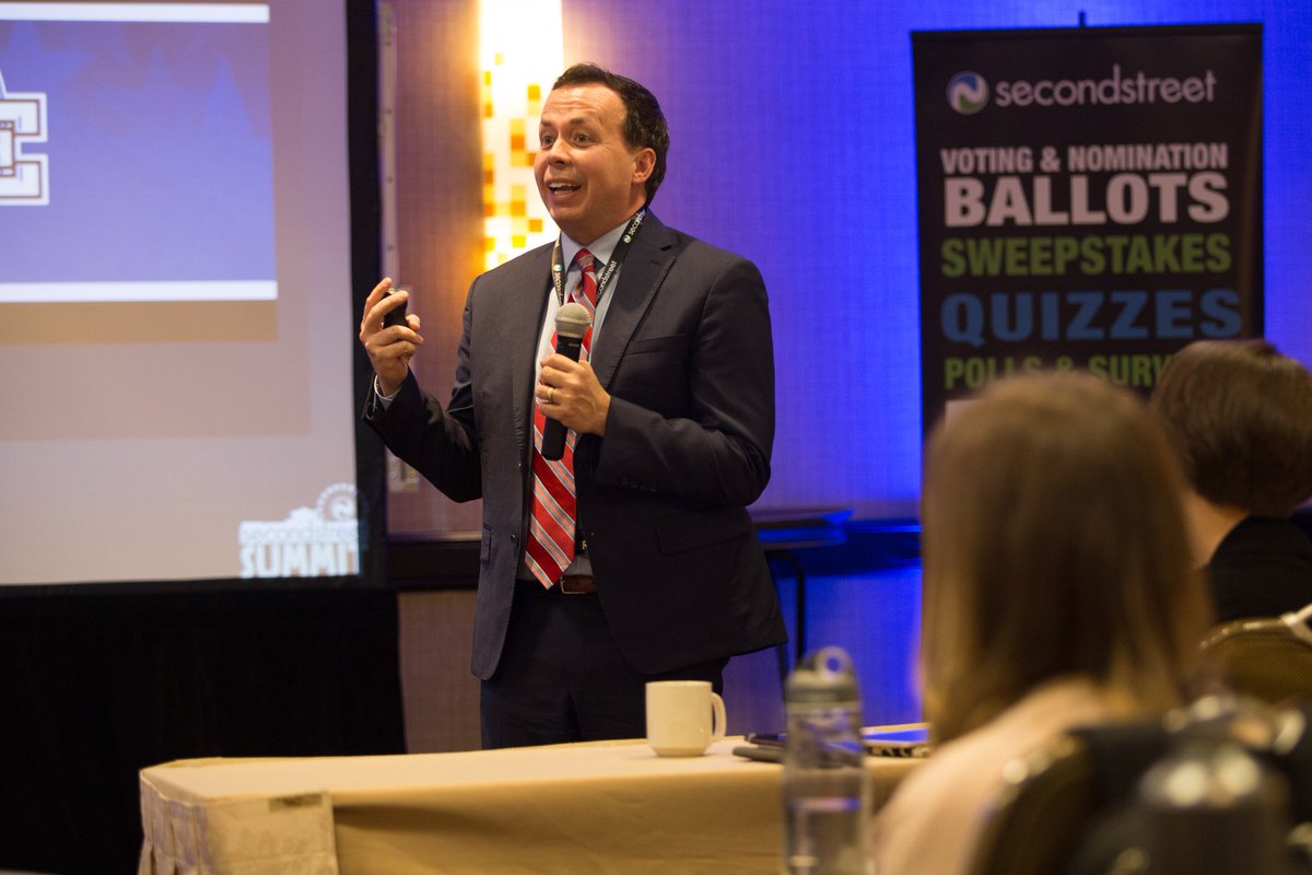 secondstreet's tweet photo. .@jasontaylornews shares how promotions drive attendance at events. #secondstreetsummit https://t.co/aJMCTLFX7A