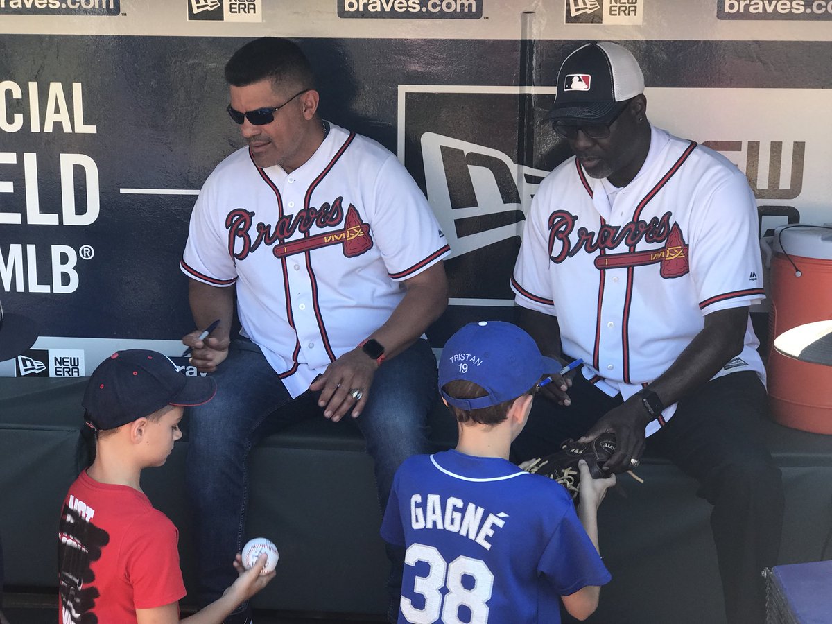 Thanks Marvin Freeman and Eddie Perez for sharing your Baseball knowledge with our kids!