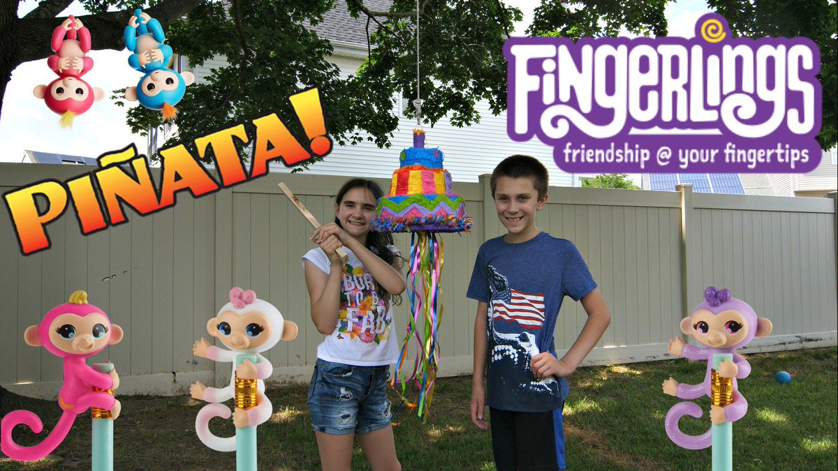 ScatteredAdvntr's tweet photo. It's #PinataTime! Let's #reveal the new #FingerlingsMinis! Thanks @WowWeeWorld! #pinata #freeproduct #fingerlings #fingerlingsfriday #blndbags #youtubekids #youtuber #influencer #surprise #mystery #toys #monkey #unicorn #summerfun #getoutside https://t.co/e7AiGKZUQy https://t.co/patDHvGUea
