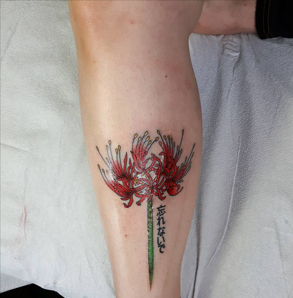 Spider Lily Tattoo Design by UchuuPanda on DeviantArt