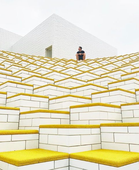 GoBewander's tweet image. Another beautiful repost from @mortenvstheworld of the Yellow Brick Staircase in Billund, Denmark! Use the tag #Bewander to have your photos featured!