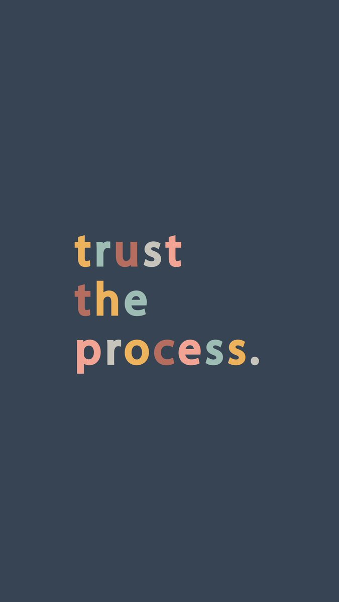 TRUST THE PROCESS  Minimal Wallpaper With Empowering  Etsy