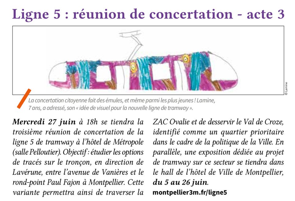 Peut être plus d'infos sur les délais. Et bien sur l'ouest et le nord de <a href="/Montpellier3m/">Montpellier Métropole</a> pourront s'y rendre avec le tram5 qui devait circuler depuis 2017.