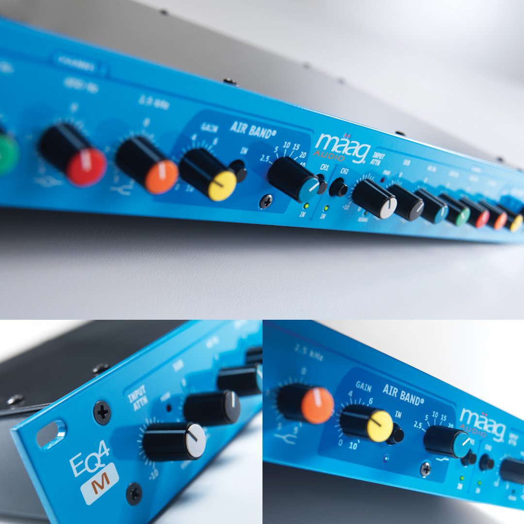 The #MaagEQ4M has a very unique design making phase shifting extremely minimal. This quality helps the user maintain the integrity of the original sound and enhance the “Airy” #frequencies, while tonally shaping the sound from the top to the bottom. #BlueSoundsBetter #MaagAIRBAND