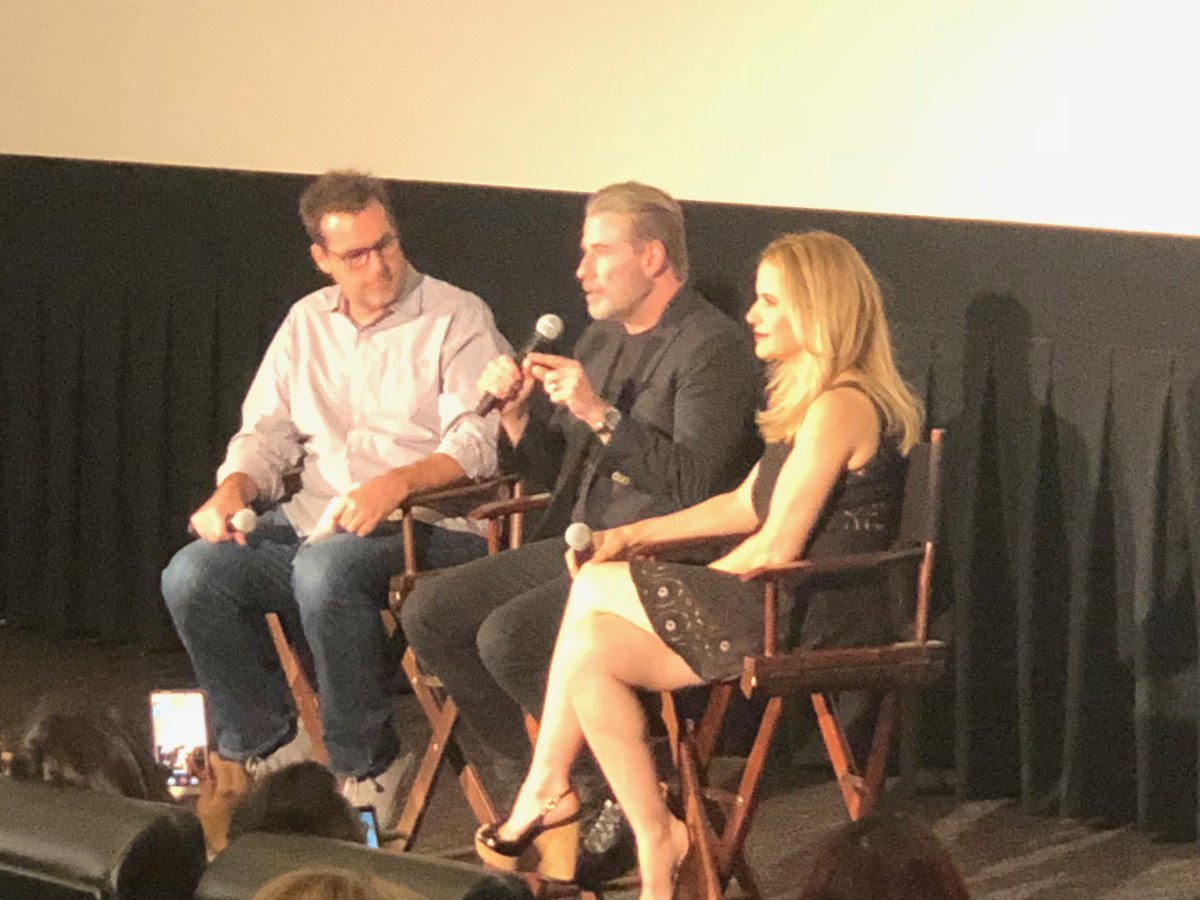 HarkinsTheatres's tweet photo. Thank you, John Travolta and Kelly Preston for coming out to the @Gotti_Film screening and a great Q&A with @BruceStJames ! #HarkinsTheatres #Camelview https://t.co/fWZKdovO7M