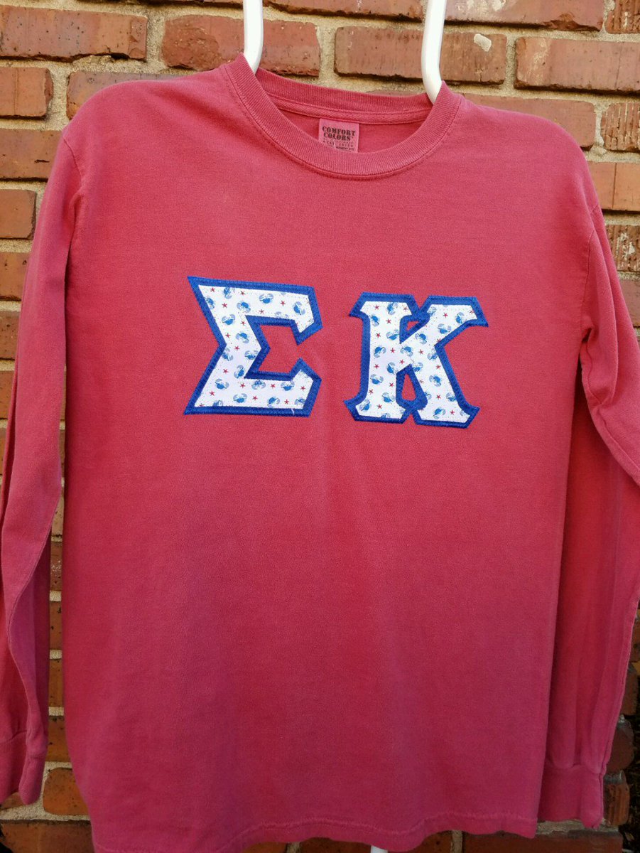 Greek_Gallery's tweet photo. Pre-Sewn Sigma Kappa Red Long Sleeve Custom Colors Tee – Small https://t.co/je6qjBe8Zh https://t.co/66yJG108ZW