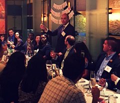 UMDSmithGrad's tweet photo. Welcome MBA Class of 2020! Our @SmithSchool fearless leader Dean Triantis kicked off our Admitted Student Dinner in D.C. Next stop NYC! #admitted2smith #mba #terps #smithterps #smithmba https://t.co/RjgHTcNVOX