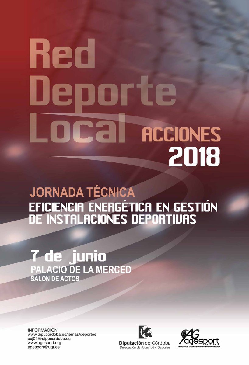 dipucordoba's tweet photo. Próxima actividad formativa de #RedDeporteLocal el día 7 de junio en @dipucordoba sobre #eficienciaenergética en gestión de instalaciones deportivas #DelegaciónDeportes https://t.co/4F3ASNsYtx