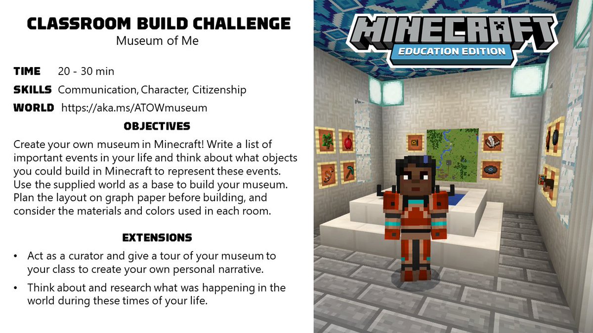 Minecraft: Education Edition auf Twitter: "Here is a fun Activity