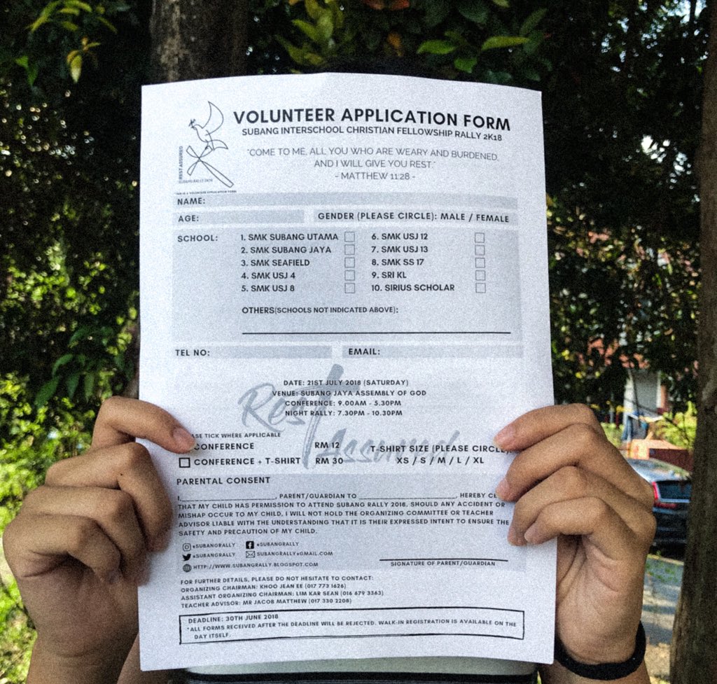 Subang Rally 21 Registrations For Sr 18 Are Now Open Get Your Forms From Respective Cf S No Worries If You Cant Get A Form Online Registrations Forms Are