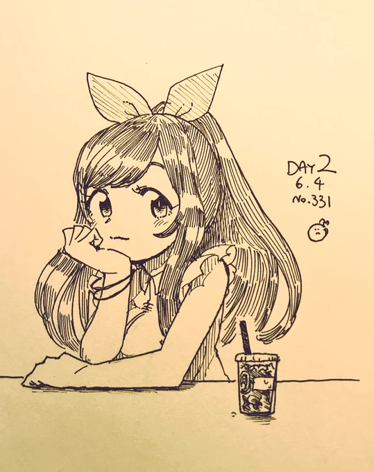 2日目!プラスチックカップ似合いそう 