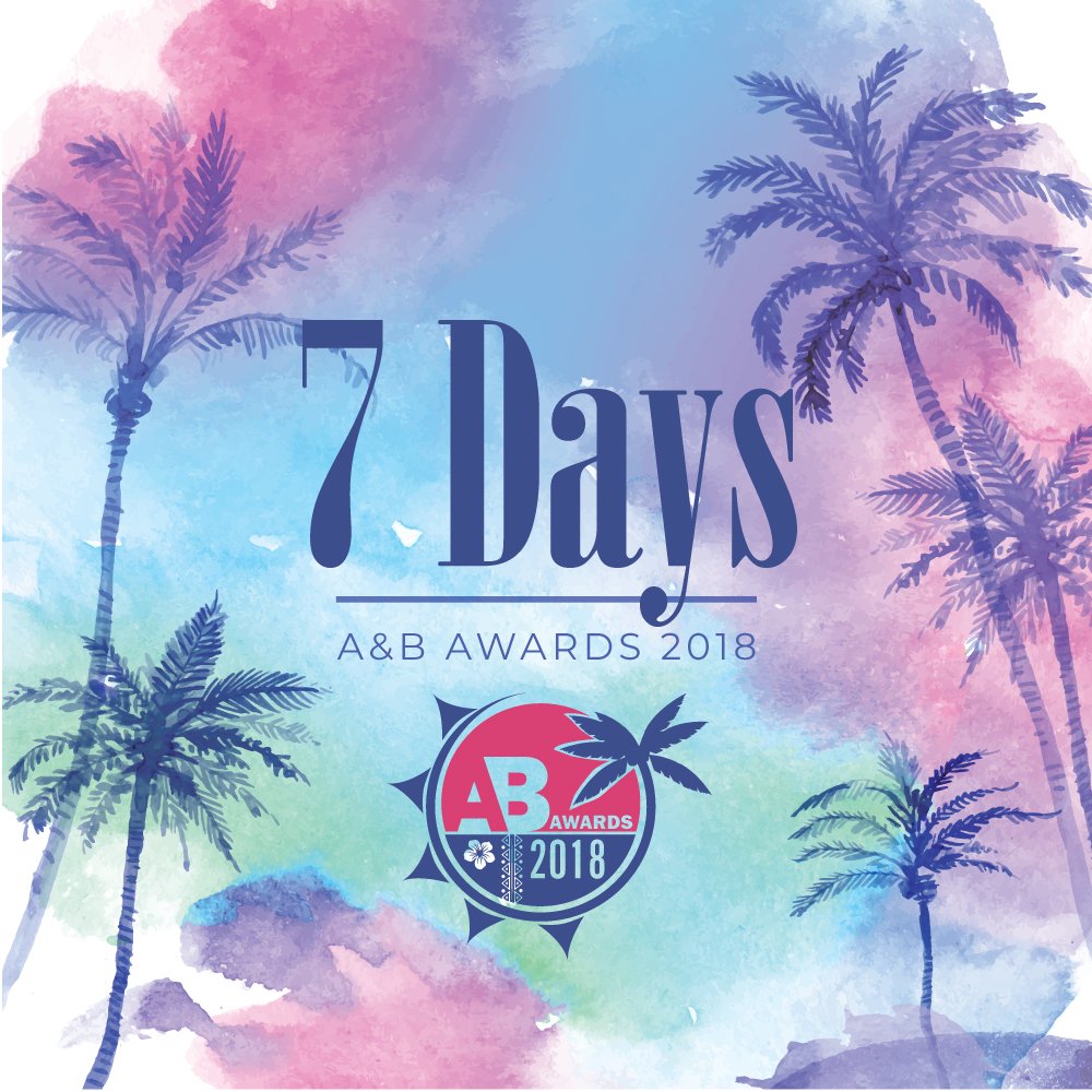 RealEWInc's tweet photo. One week away! The countdown begins. We hope all #AandBAwards precipitants are ready! #EDUBNation #EWGoldenTickets 🏝️🌊😎🍹🤙 https://t.co/KWRW7ODvdZ