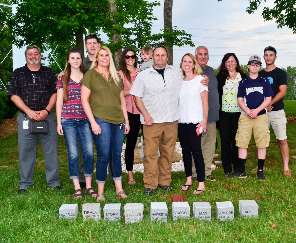 PWCPolice's tweet photo. We recently suffered the loss of two of our #K9 partners, Max &amp; Voodoo. @EasternMemorial in Manassas created &amp; donated to us nine incredible stone markers to honor our K9s service.  We are amazed by their generosity &amp; would like to express our heartfelt appreciation. Thank you. https://t.co/9I6zkeFVSJ