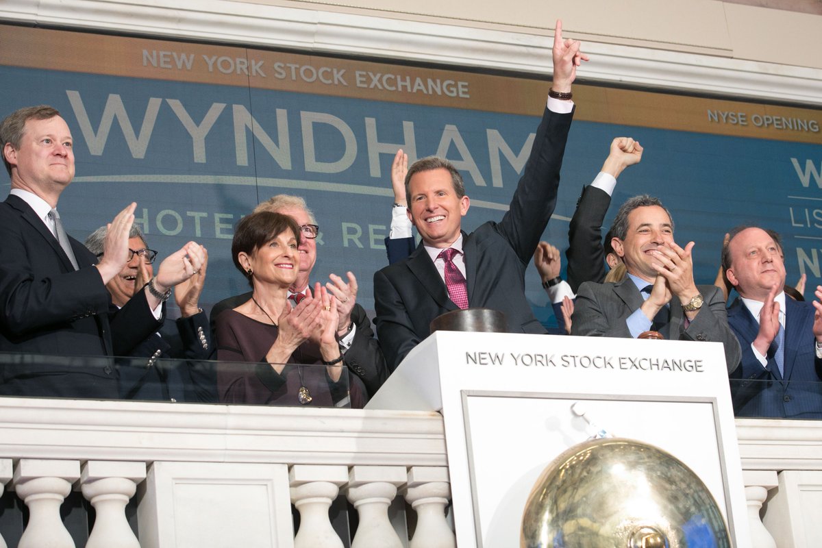 WyndhamHotels's tweet photo. Celebrating our debut today as our team members ring the bell at the @NYSE! https://t.co/i3k6sfJoHo
