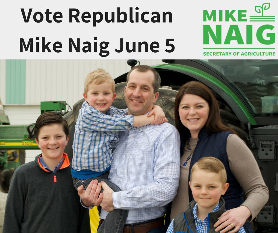 MikeNaigIA's tweet photo. I would appreciate your vote for Secretary of Agriculture tomorrow! https://t.co/537kUZVtBJ
