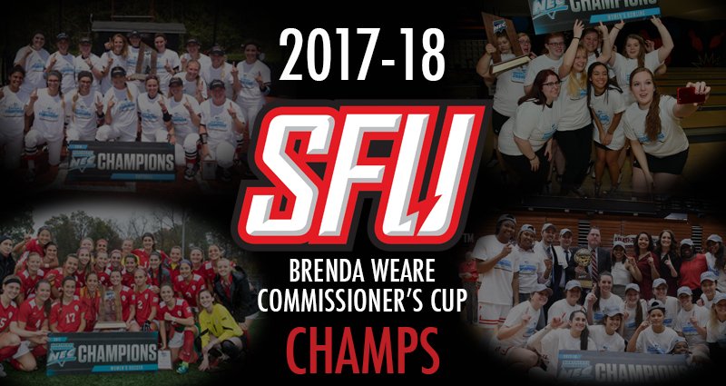 SFUathletics's tweet photo. What an incredible year it was! Thanks to everyone who played a role in us capturing our first ever Brenda Weare @NECcommish's Cup!! #BecomeThatSomeone

https://t.co/qpD5LZFKkg https://t.co/NTw1Ul5Uzo