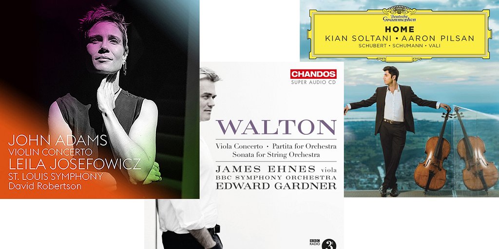 TheStradMag's tweet photo. Our ⭐Strad Recommends⭐ recordings from the June issue are by Leila Josefowicz, @JamesEhnes and Kian Soltani

⬇️Read all about them here
https://t.co/U0BV6HPll6
⬆️ https://t.co/fia0dk0WfM