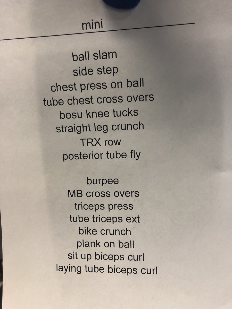 SlimGymsNS's tweet photo. Monday’s #WOD, stop by, or give us a call at 902.404.7546 to setup you 1 week free trial with a trainer! #SlimGyms #FitnessForMe #fitness #fitfam #gymlife https://t.co/fL8pe3YsOq