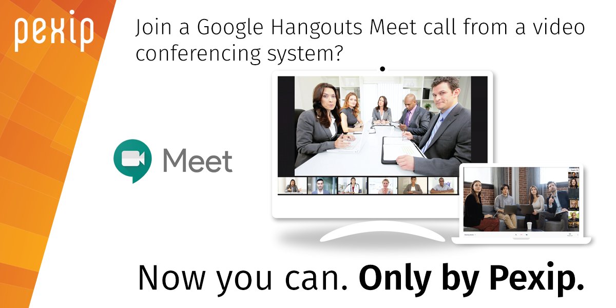 Excited to announce that Pexip Infinity will feature interoperability for Google Hangouts Meet. Now anyone can join Meet video calls. #GreatDay #videoconferencing #InfoComm18