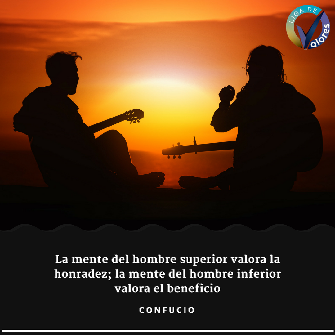LigaDeValoresEC's tweet photo. La mente del hombre superior valora la honradez; la mente del hombre inferior valora el beneficio.
-Confucio. #LIGADEVALORES @jimmyjairala @alexklaere https://t.co/dMoFXHmbba