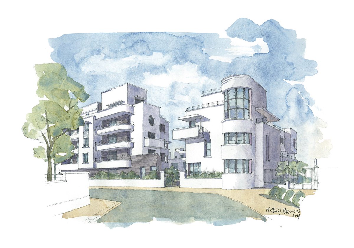 Le Swing en aquarelle👨‍🎨 Le bâtiment est situé dans le Quartier des Studios, un quartier aux influences Art déco ! #ValdEurope #BusinessHappiness @mjbrown724