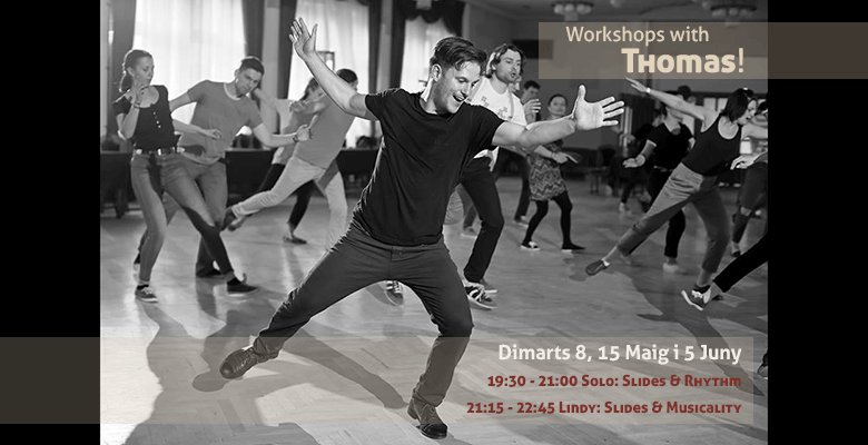 Demà és la darrera oportunitat de la temporada de fer workshops amb en Thomas Blacharz! Apunta-t'hi, encara hi han places!

ballaswing.cat/event/workshop…