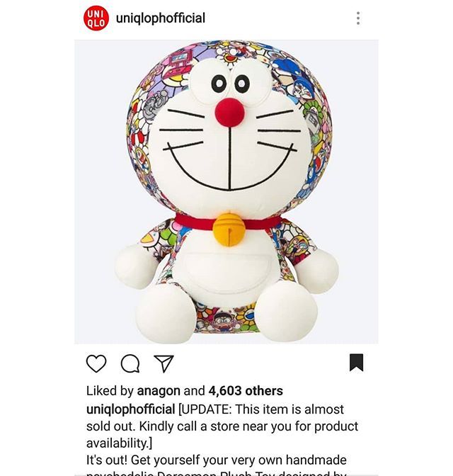 DoraemonPH's tweet photo. Thank you everyone who got this super exclusive Doraemon Plush at Uniqlo! As what Uniqlo said, it is almost sold out!!!! #DoraemonPH
Doraemon X Murakami https://t.co/9H1H20IosF https://t.co/7CmOgr38Mc