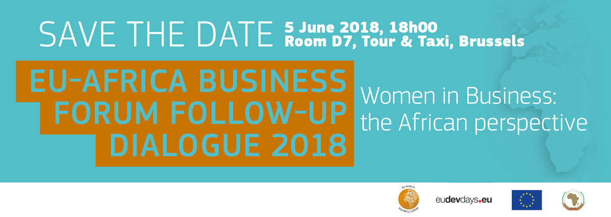 info_eabf's tweet photo. Don’t miss out on the #EABF2017 #AUEU follow up dialogue 2018 “Women in Business: the African Perspective” https://t.co/mSIeocHN2O  happening tomorrow 5 June 2018 18h00 #EDD18 Tour &amp; Taxis, Brussels #SheisWe. Check out #EABF2017 Highlights Report out now https://t.co/lcGrajTdSO https://t.co/Kih02bYkeV