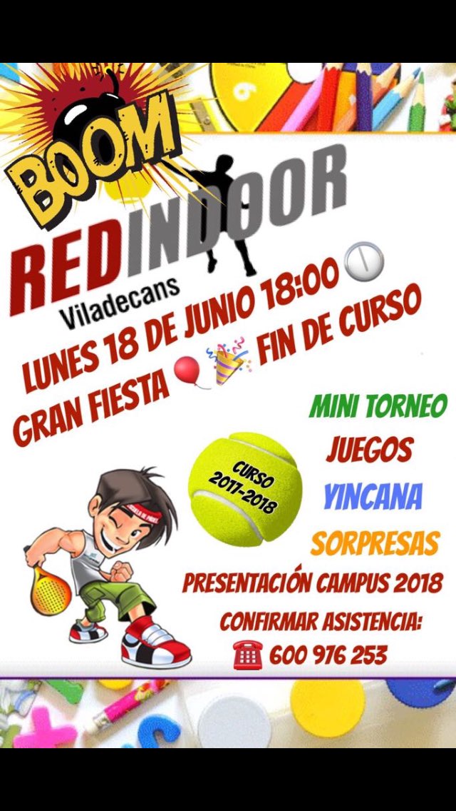 Presentamos el Campus de verano para niños de 6 a 14 años! Con la colaboración de Podium Viladecans. Padel, piscina, juegos. Plazas limitadas. Reservas al 600976253.