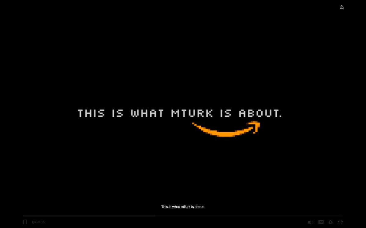 dbMayaHyperLink's tweet photo. @dbalieiro @dbalieiroNET #PrintS @NewYorker #video : Turking for a Living @Amazon #AmazonTurks : #WTFworld #NOcomments https://t.co/8tL28IxuFv