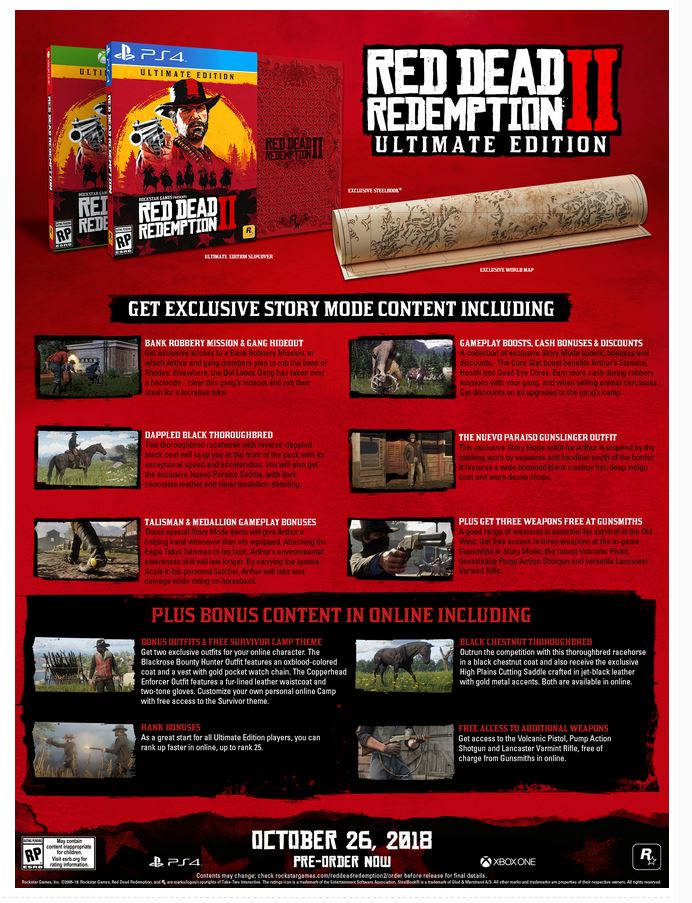 red dead redemption 2 pre order