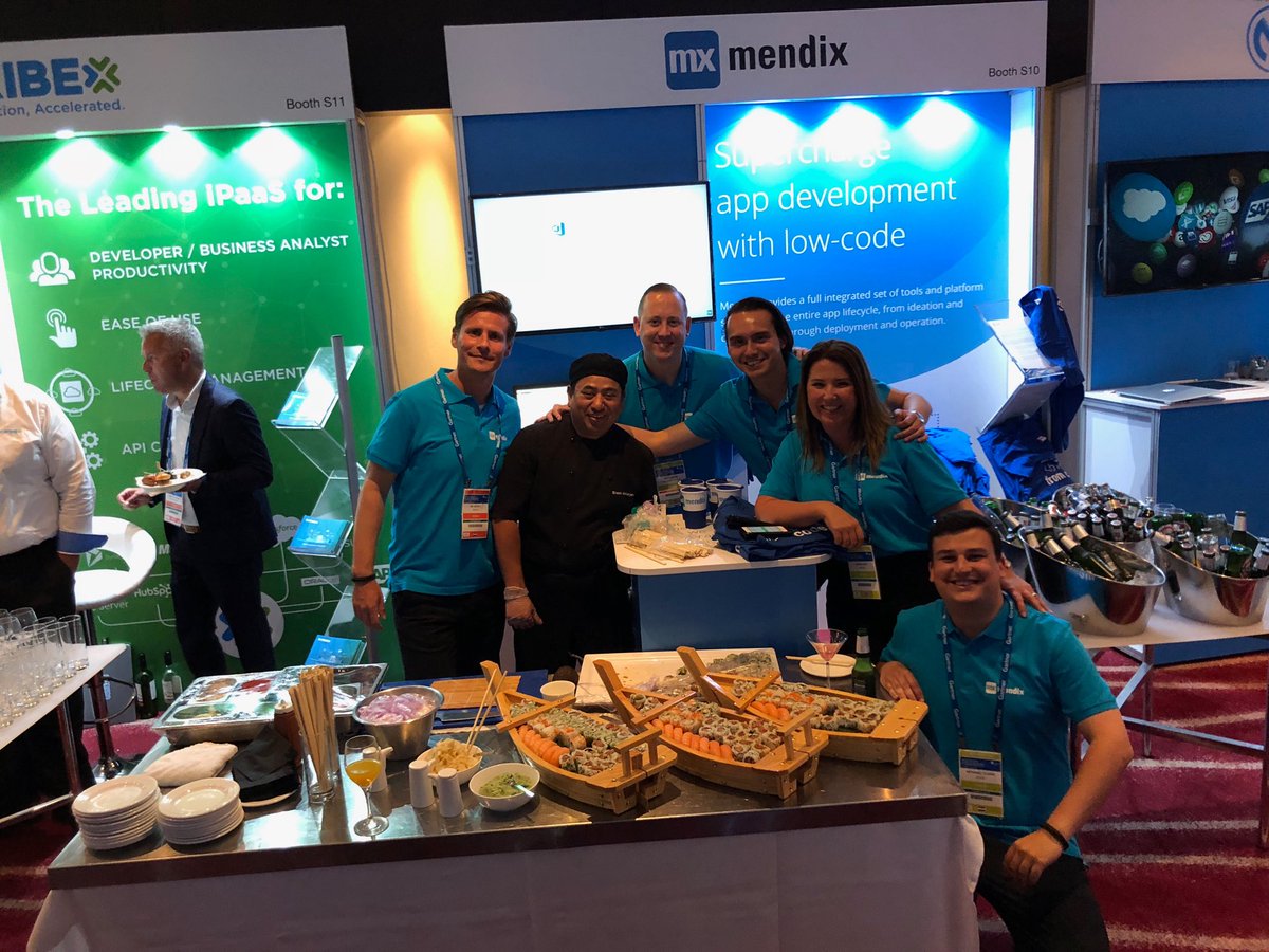 Join us for Sushi, Beer and Low-Code at Booth S10 <a href="/Mendix/">Mendix - Build excellent apps</a> #GartnerAADI