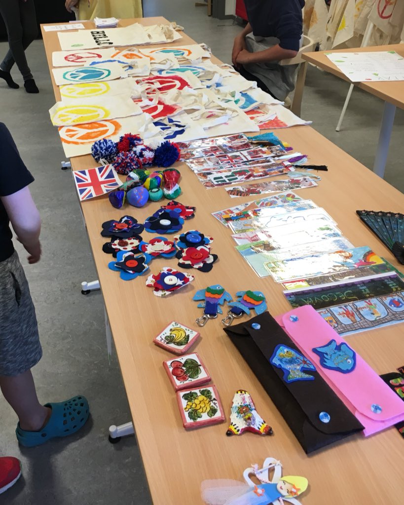 A lot of people came to Our school at Our Buisness Sale today. We sold things pupils from five countries had produced and of course some swedish fika #ErasmusPlus #GettingThereOnYourOwn