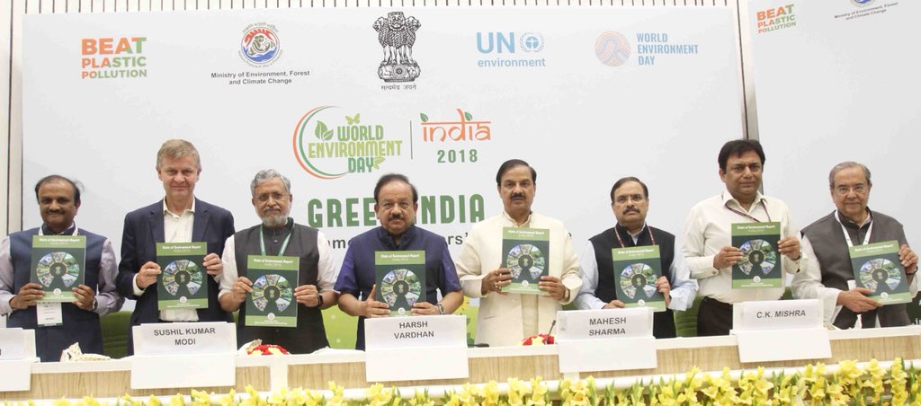 drharshvardhan's tweet photo. #StateOfEnvironmentReport reveals India’s forest cover stands at 21.34%, an increase from 20.60% reported in the previous report. Engagement of local communities in the governance & management of forest & forest resources has yielded significant positive outcome. @moefcc https://t.co/pdvvZaiInk