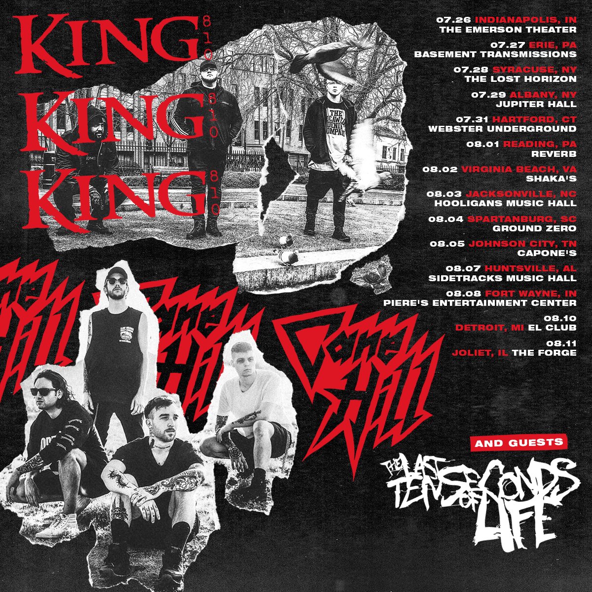 SteveHallPro's tweet photo. ***NEW SHOWS ALERT*** @KING810FLINT + @Cane_Hill w/sg @TLTSOL at @Caponesjc in #JohnsonCityTN (Aug 5th) &amp; @SidetracksHSV in #HuntsvilleAL (Aug 7th). Both shows on sale at 10am on Fri, local time.
#HEAVYMETAL #concerts #King810Flint https://t.co/hqpx7L6wKI